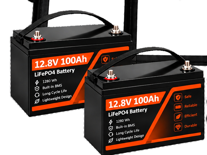 Batteriespeicher 200 Ah (2x) des 1 kW Notstromsets